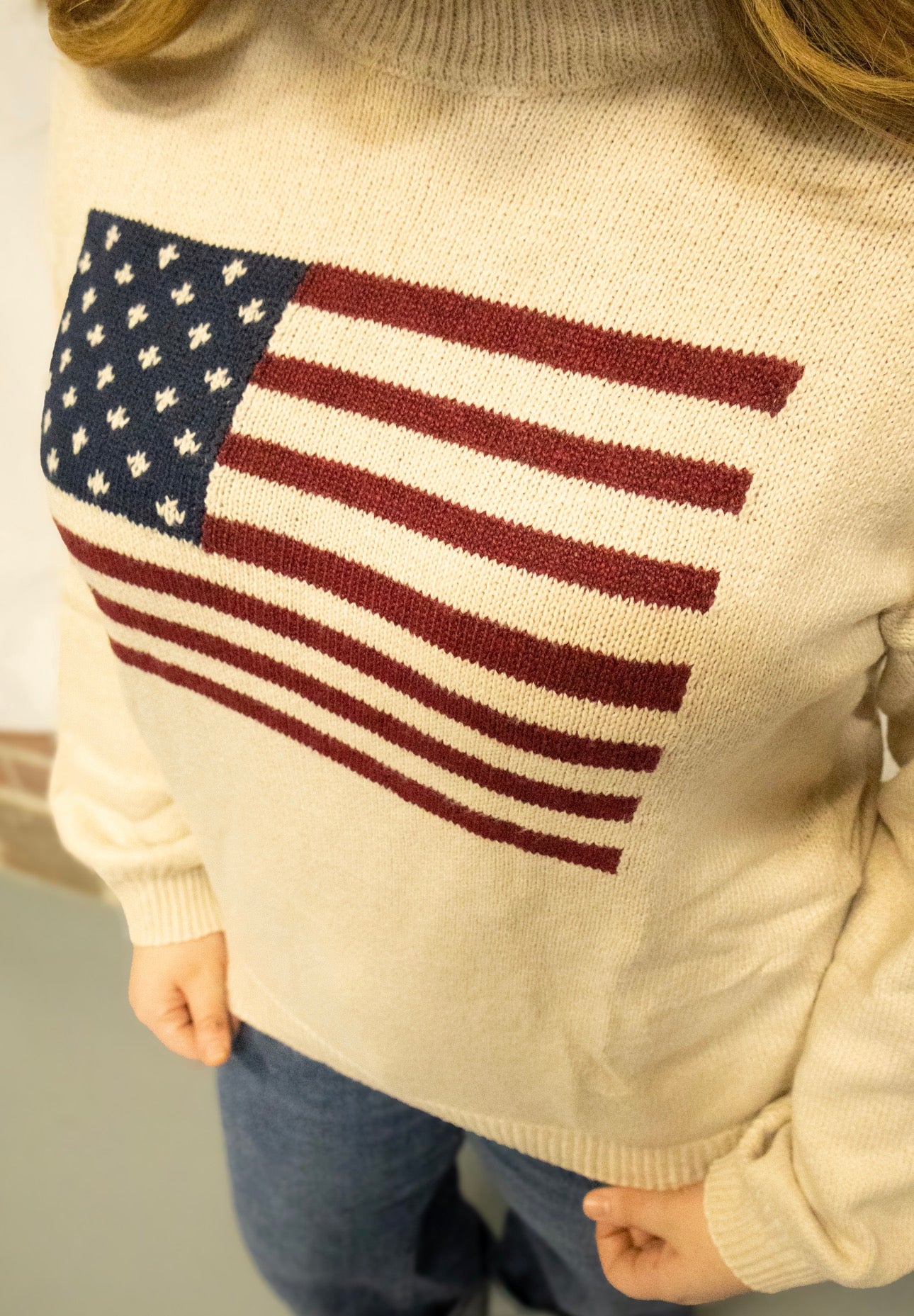 American Flag Breathable Sweater