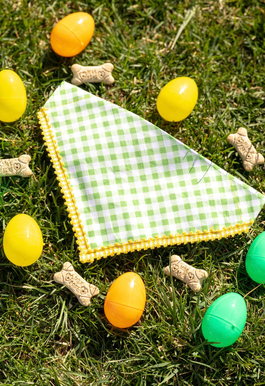 Green Plaid Bandana