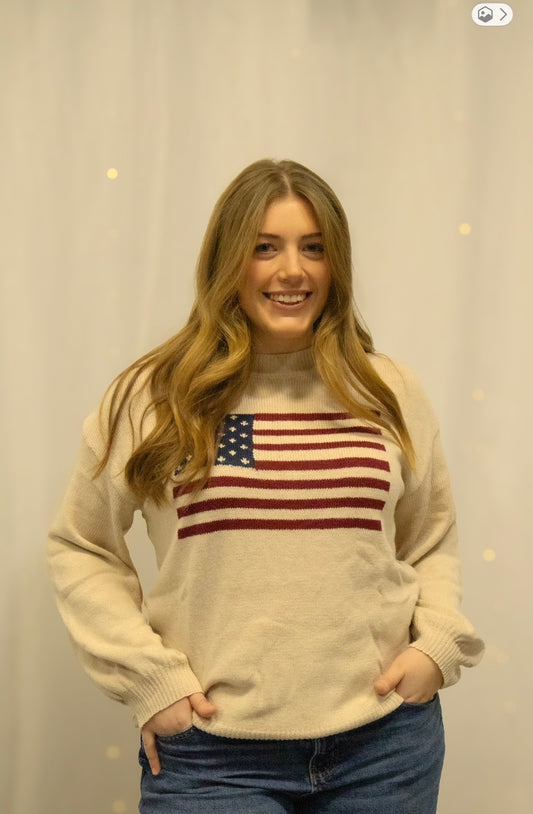 American Flag Breathable Sweater